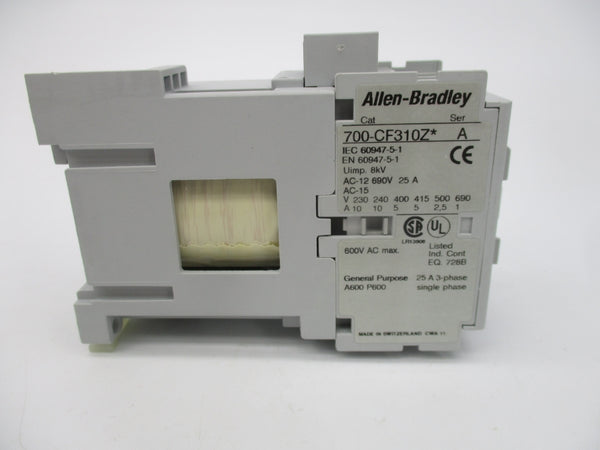 ALLEN BRADLEY 700-CF310ZJ SER. A 24VDC 25A (BR/WH) NSMP
