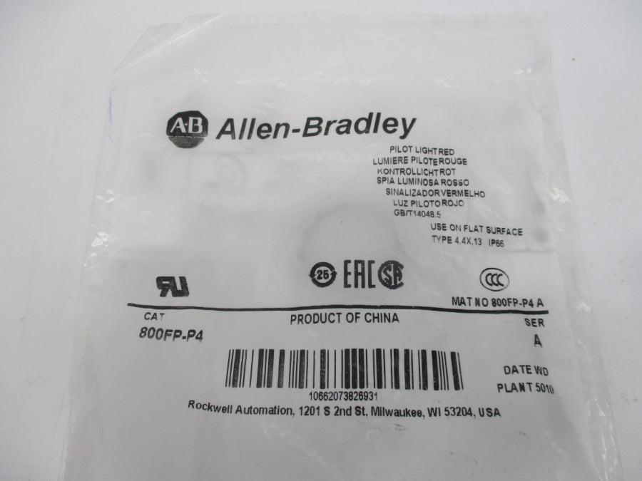 ALLEN BRADLEY 800FP-P4 SER. A NSMP