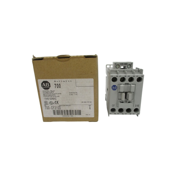 ALLEN BRADLEY 700-CF310D SER. A 110/120V 25A (BR/WH) NSMP
