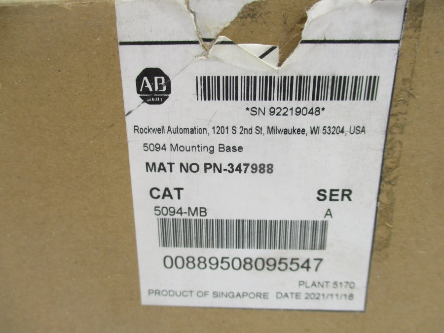 ALLEN BRADLEY 5094-MB SER. A NSMP