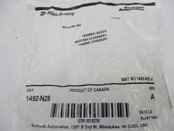ALLEN BRADLEY 1492-N25 SER. A (PKG OF 2) NSMP