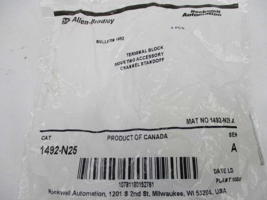 ALLEN BRADLEY 1492-N25 SER. A (PKG OF 2) NSMP