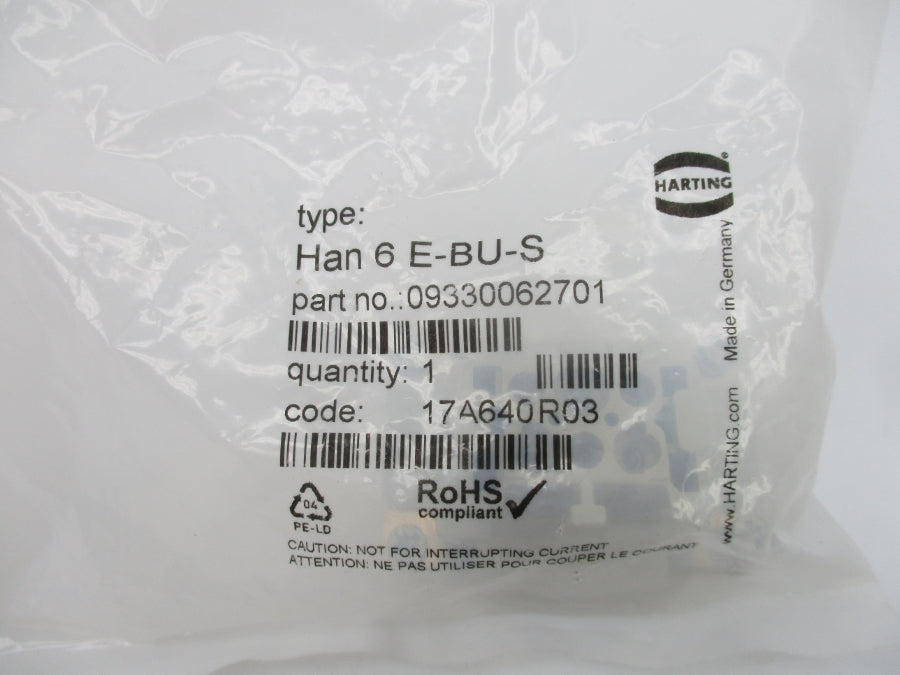 HARTING HAN6E-BU-S 09330062701 NSMP