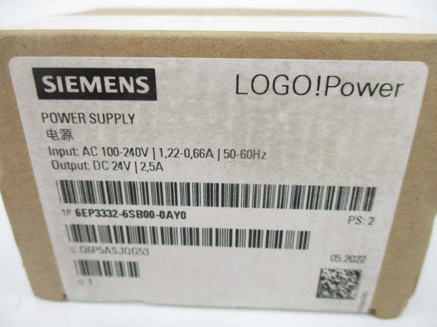 SIEMENS 6EP3332-6SB00-0AY0 100-240VAC 1.22-0.66A NSMP