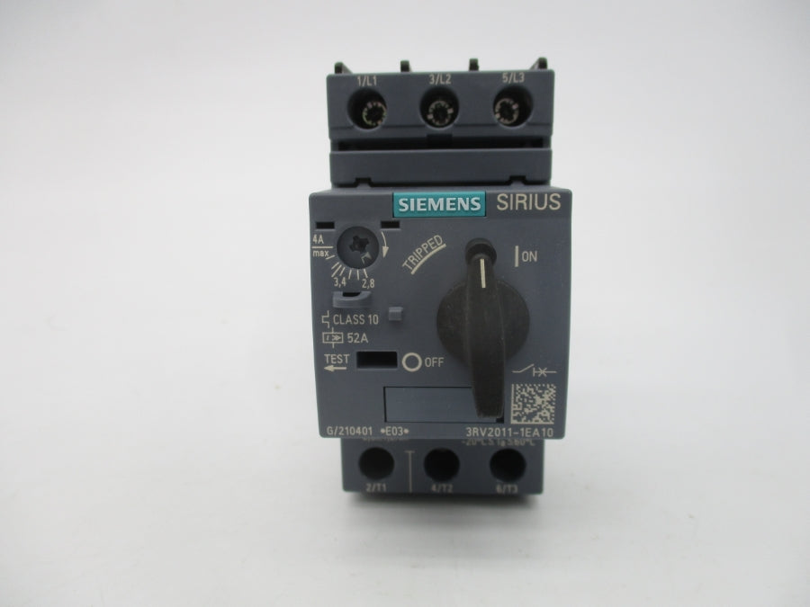SIEMENS 3RV2011-1EA10 600V 2.8-4A NSMP