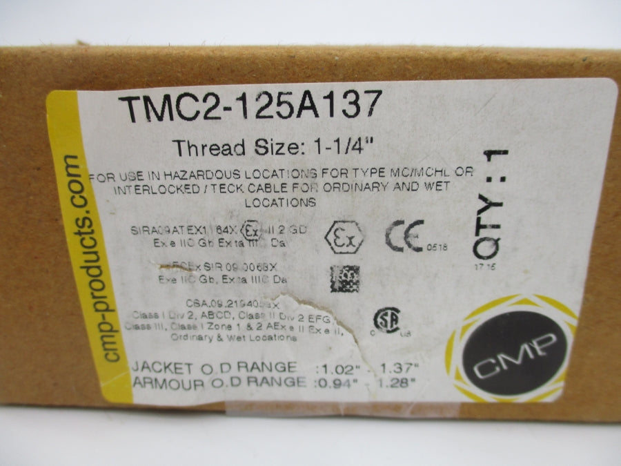 CMP TMC2-125A137 1-1/4" NSMP