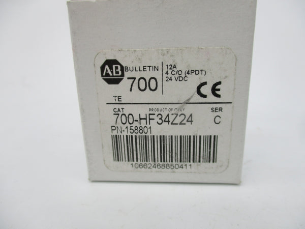 ALLEN BRADLEY 700-HF34Z24 SER. C 24VDC (WH) NSMP