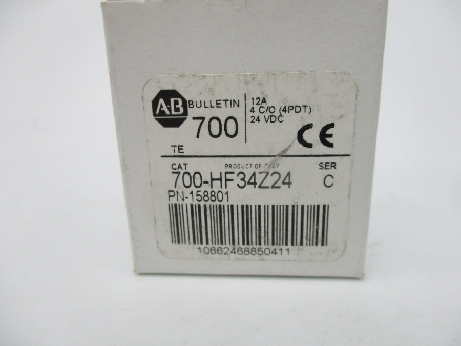 ALLEN BRADLEY 700-HF34Z24 SER. C 24VDC (WH) NSMP