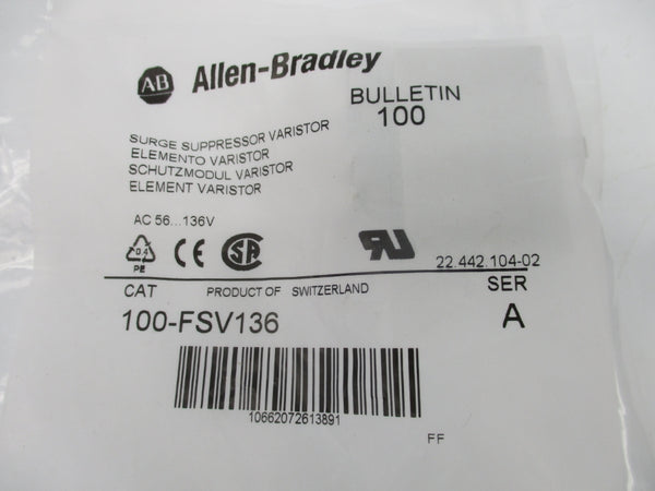ALLEN BRADLEY 100-FSV136 SER. A 56-136VAC NSMP