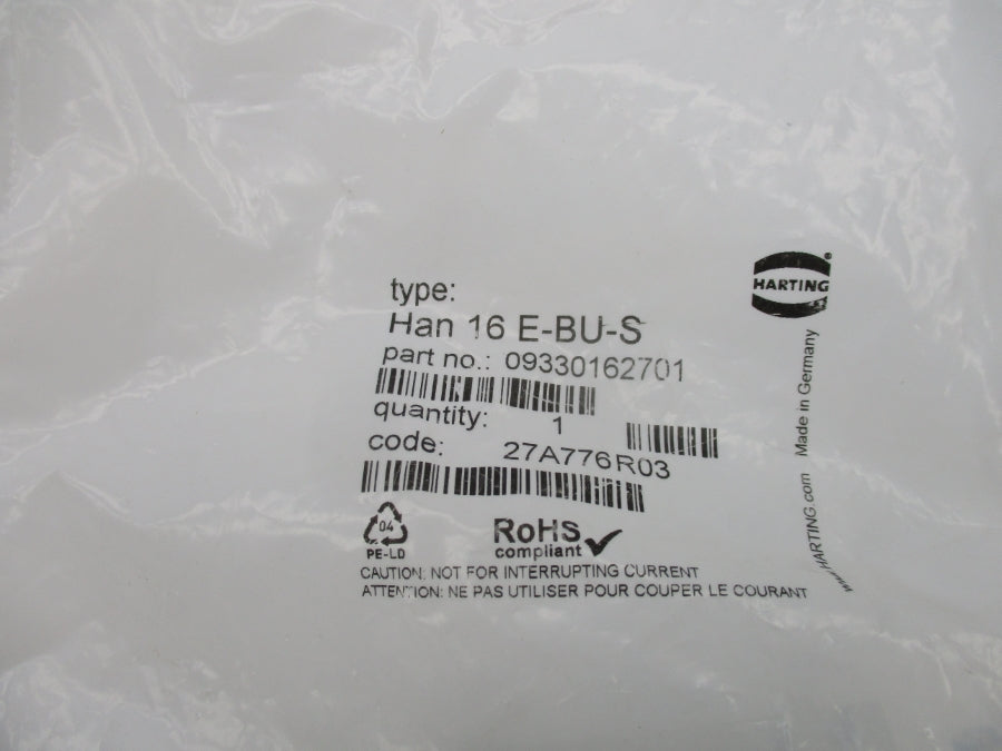 HARTING HAN16E-BU-S 0933016270103 NSMP