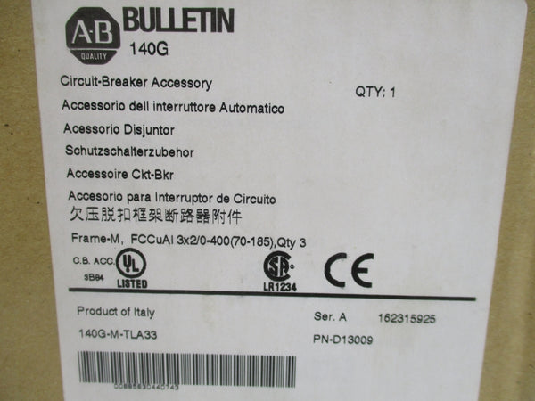 ALLEN BRADLEY 140G-M-TLA33 SER. A (BR/WH) NSMP