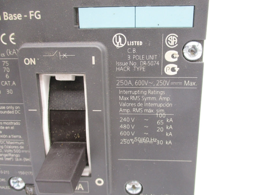 SIEMENS 3VL3120-2KN30-0AA0 HFX3B200 600V 200A NSNP