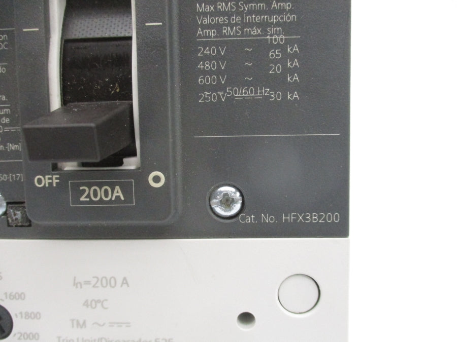 SIEMENS 3VL3120-2KN30-0AA0 HFX3B200 600V 200A NSNP