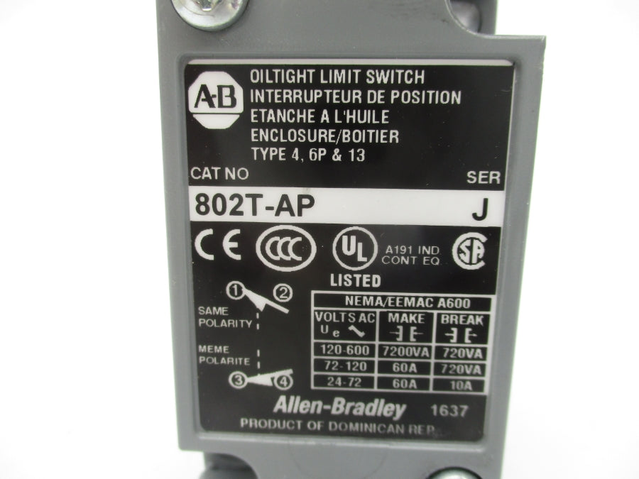 INDUSTRIAL SPARE PART 802T-AP SER. J 120-600VAC 60A (WH) NSMP