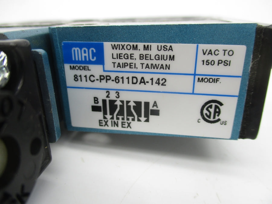 MAC 811C-PP-611DA-142 24VDC 20-150PSI NSMP