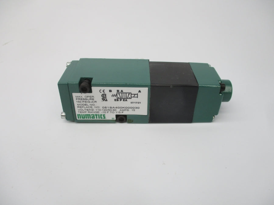 NUMATICS 081SA400K000030 110-120V 0.15A 150PSI NSMP