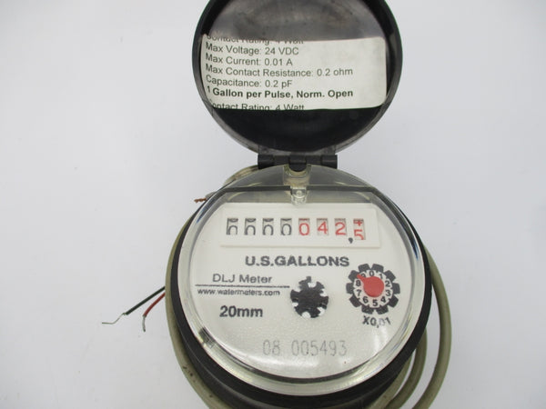 DLJ METER 08 005493 24VDC 0.01A 3/4" UNMP