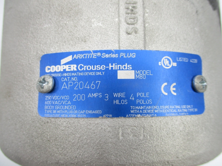 CROUSE HINDS AP20467 600VAC 200A NSNP
