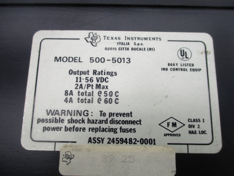 TEXAS INSTRUMENTS 500-5013 11-56VDC UNMP