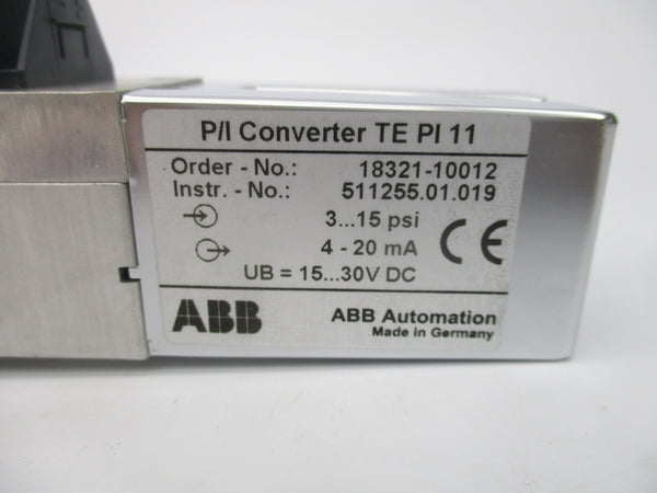 ABB 18321-10012 TE PI11 15-30VDC 3-15PSI NSMP