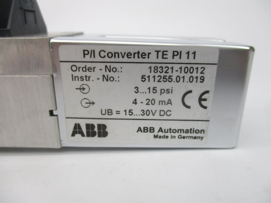 ABB 18321-10012 TE PI11 15-30VDC 3-15PSI NSMP