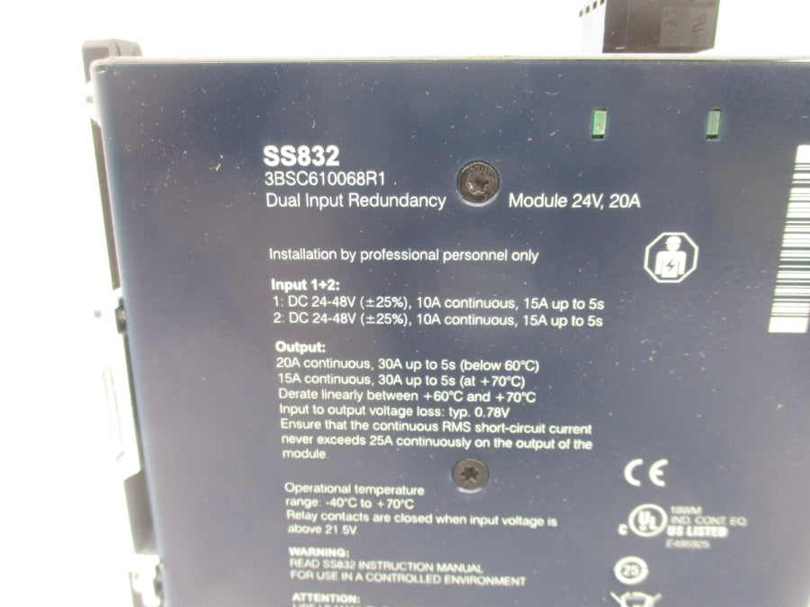 ABB 3BSC610068R1 SS832 24-48VDC 10A NSMP
