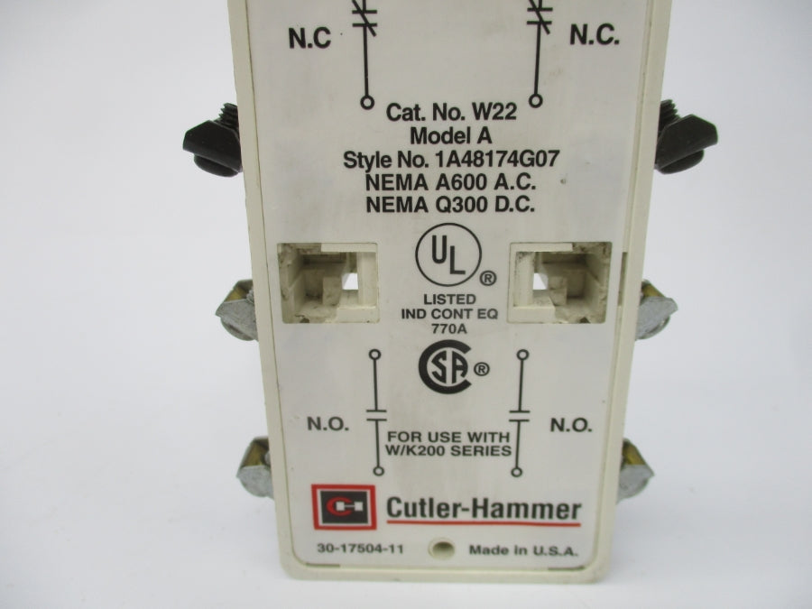 CUTLER HAMMER W22 600VAC NSMP