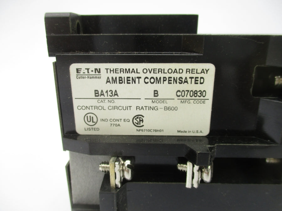 CUTLER HAMMER BA13A NSMP