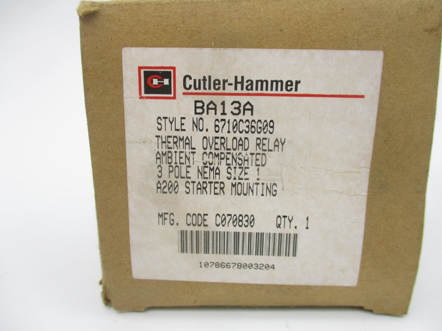 CUTLER HAMMER BA13A NSMP