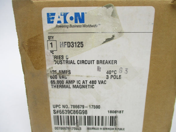 EATON HFD3125 600VAC 125A NSMP