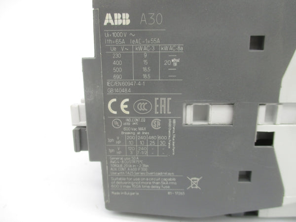 ABB 1SBL281001R8410 A30-30-10 110-120V NSMP