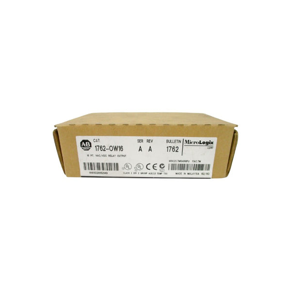 ALLEN BRADLEY 1762-OW16 SER. A DATE: 2003 REV. A (BR/WH) NSFS