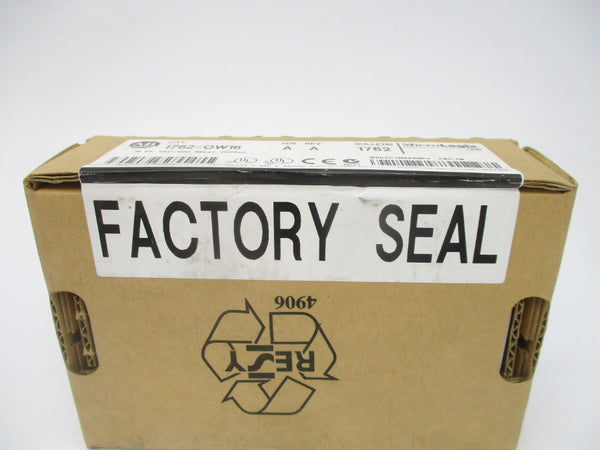 ALLEN BRADLEY 1762-OW16 SER. A DATE: 2003 REV. A (BR/WH) NSFS