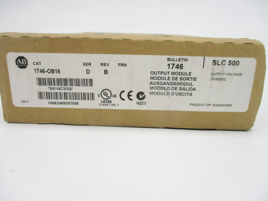 ALLEN BRADLEY 1746-OB16 SER. B REV. B (BR/WH) NSMP