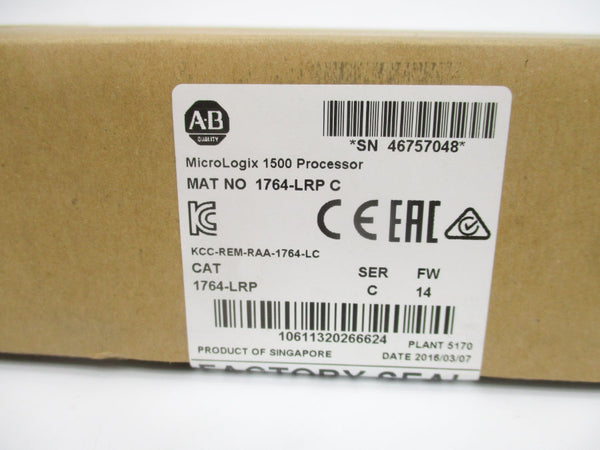 ALLEN BRADLEY 1764-LRP SER. C F/W 14 5VDC (BR/WH) NSMP
