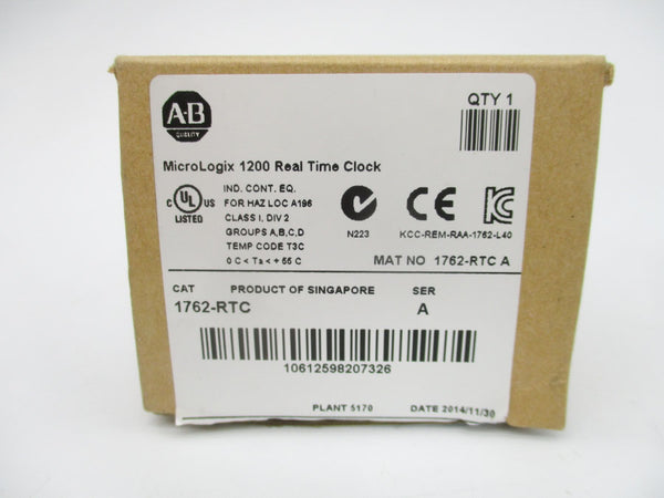 ALLEN BRADLEY 1762-RTC SER. A REV. B (BR/WH) NSMP