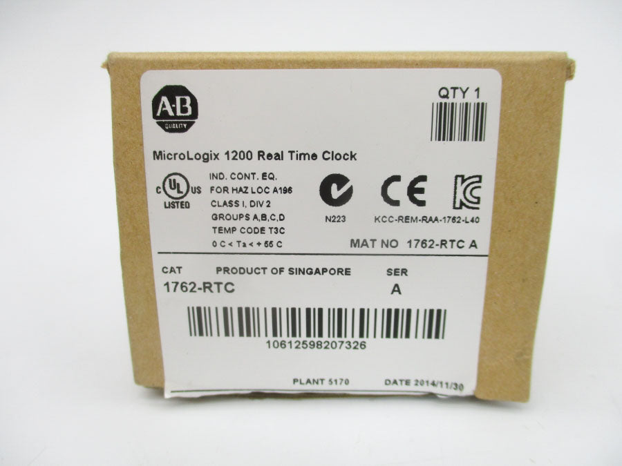 ALLEN BRADLEY 1762-RTC SER. A REV. B (BR/WH) NSMP