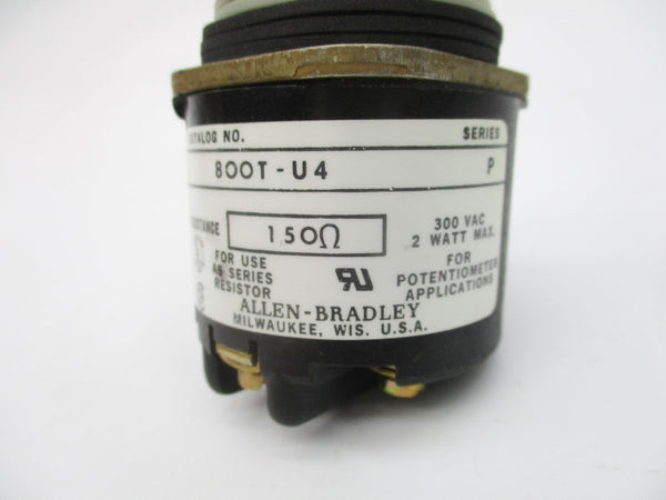 ALLEN BRADLEY 800T-U4 SER. P 300VAC (BK/YL) NSMP