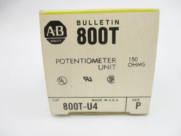 ALLEN BRADLEY 800T-U4 SER. P 300VAC (BK/YL) NSMP
