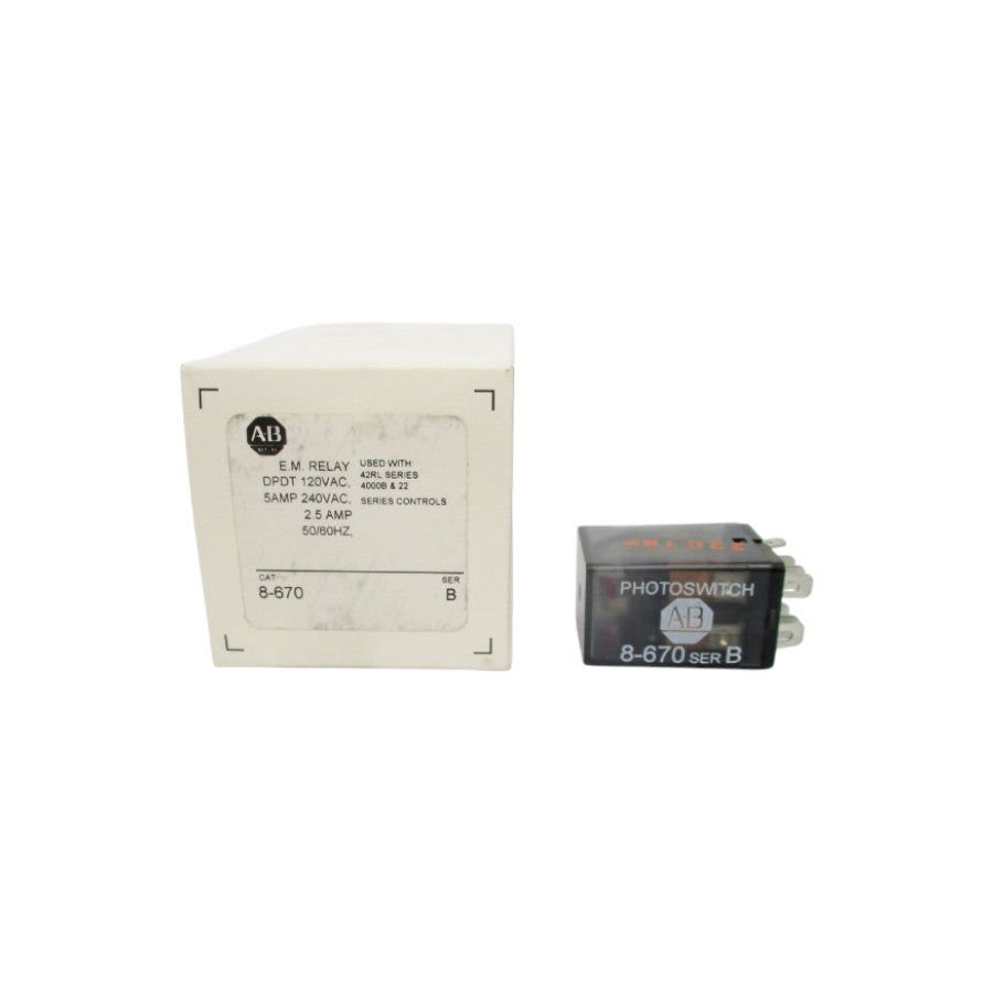 INDUSTRIAL SPARE PART 8-670 SER. B 120/240VAC 2.5A (WH) NSMP