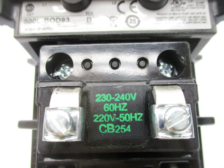 ALLEN BRADLEY 500L-BOD93 SER. B 230-240V 30A (BR/WH) (AS PICTURED) NSMP