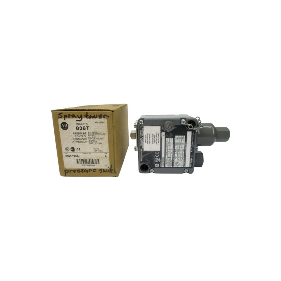 ALLEN BRADLEY 836T-T252J SER. A 120-600VAC 60A 6-75PSI  (BR/WH) NSMP