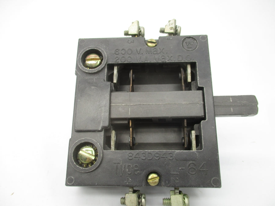 WESTINGHOUSE 843D943G04 L-64 600V NSMP