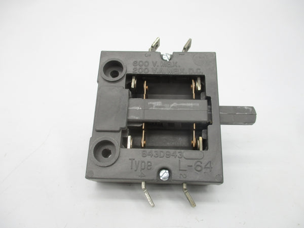 CUTLER HAMMER 843D943G21 L-64 600VDC NSMP