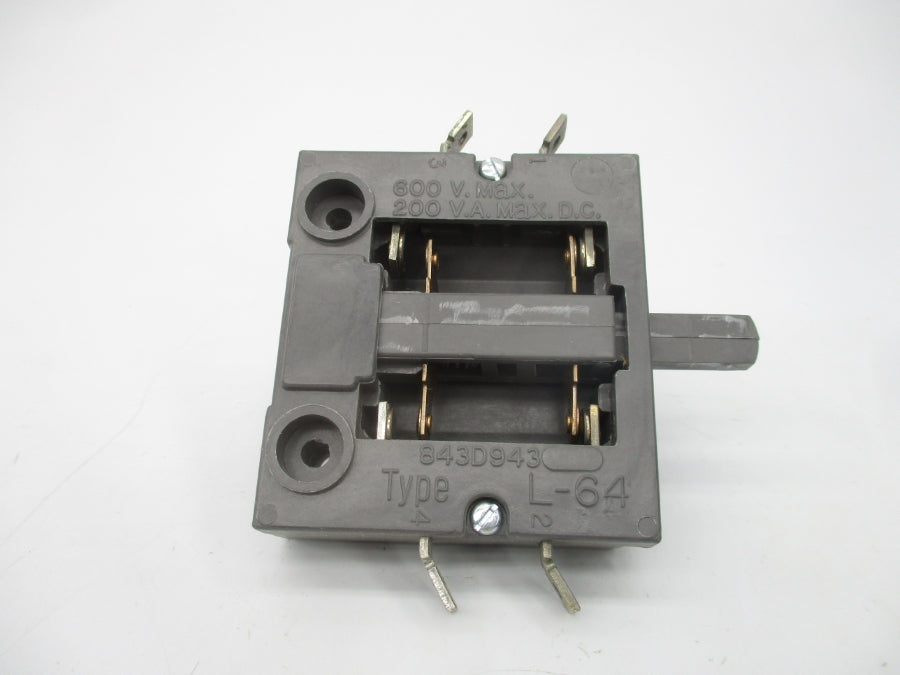 CUTLER HAMMER 843D943G21 L-64 600VDC NSMP