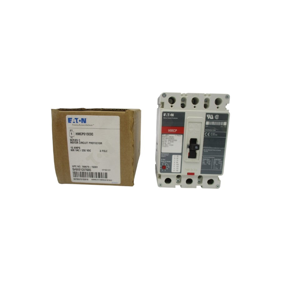 EATON HMCP015E0C 6601C87G05 SER. C 600VAC 15A NSMP