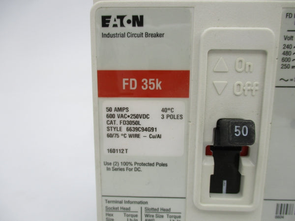 EATON FD3050L 600VAC 50A NSNP