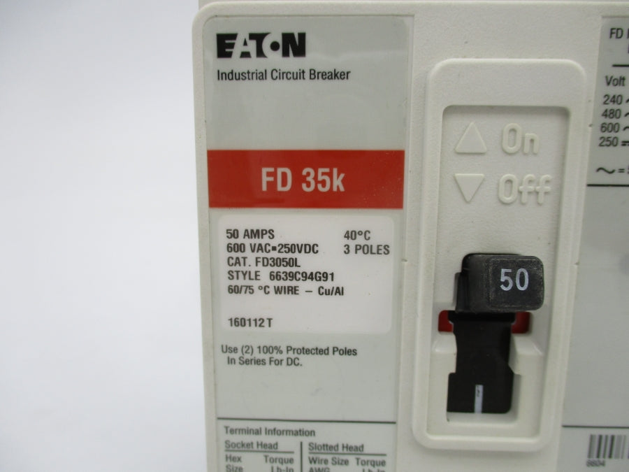 EATON FD3050L 600VAC 50A NSNP