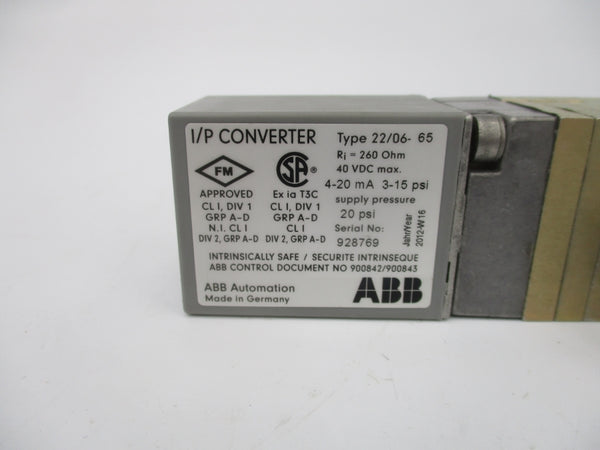 ABB TEIP11-PS 40VDC 3-15PSI UNMP