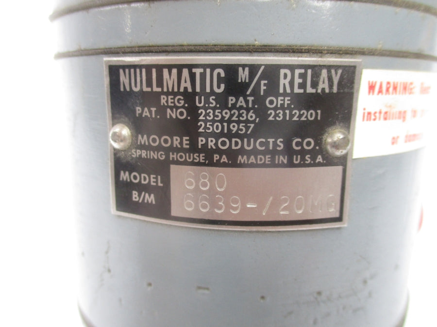 MOORE PRODUCTS 680 6639-/20MG NSNP